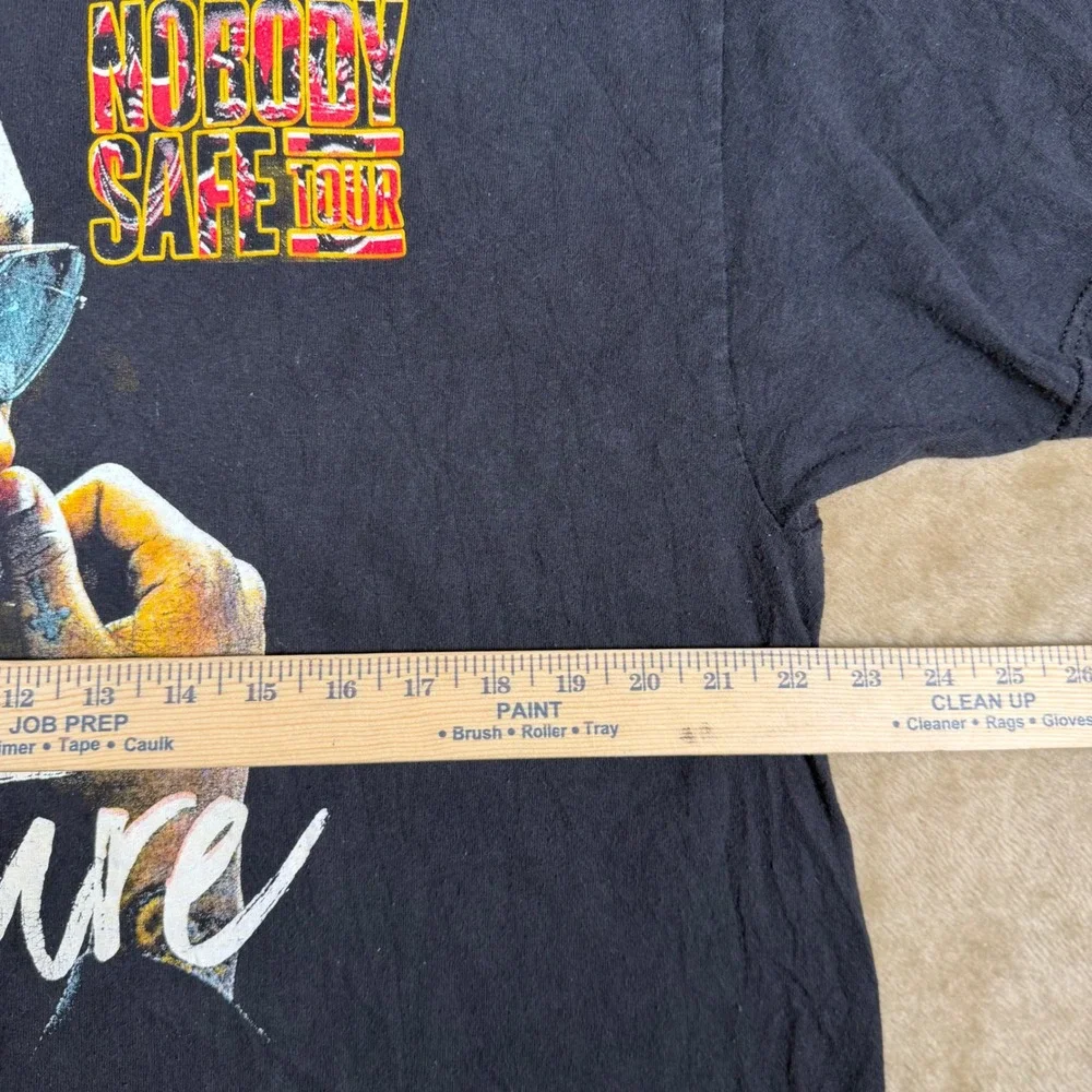 Future Nobody Safe Tour 2017 Graphic T-Shirt Mens XL Black Short Sleeve Rap Tee - Picture 3 of 6